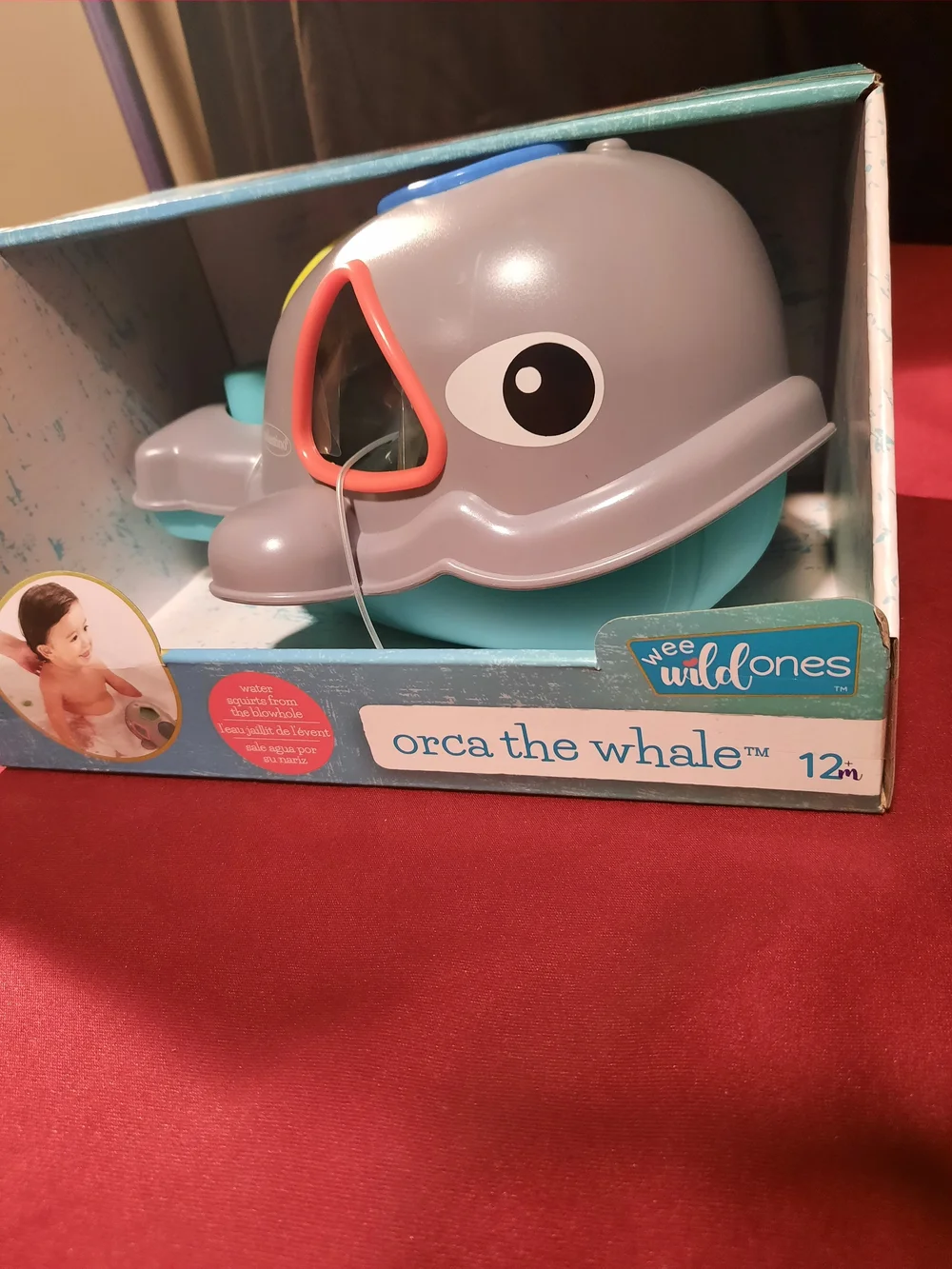 Infantino Orca the Whale Bath Learning Blocks Toy